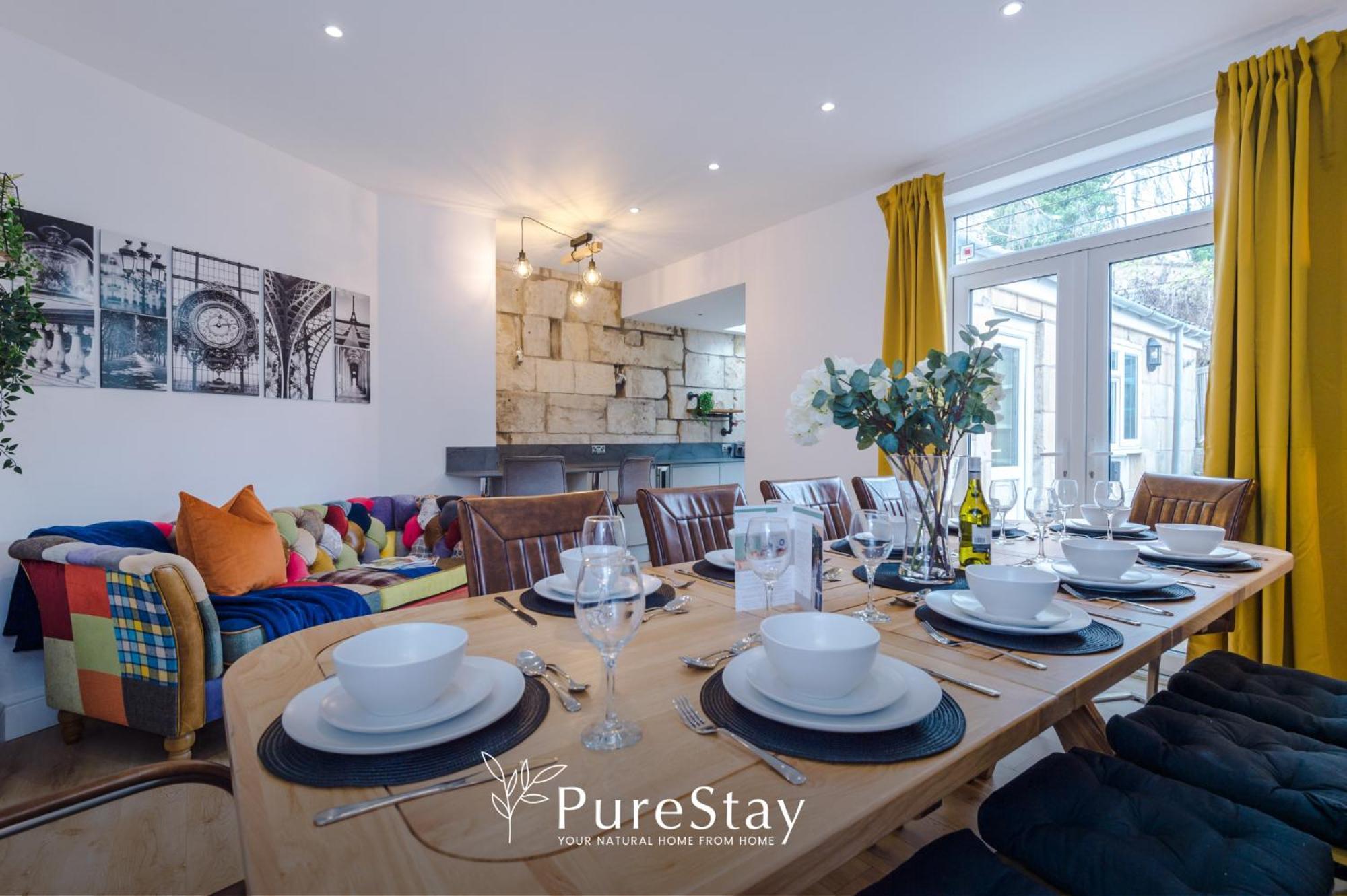 Incredible - Five Bedroom - 7 Actual Beds - 6 Bathroom House By Purestay - Central Bath With Parking Ngoại thất bức ảnh